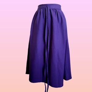 Midi vintage eggplant purple skirt
